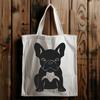 Sitting French Bulldog Vector Drawing