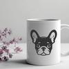 Free Unique French Bulldog Printable Artwork DXF - Commercial Use