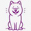 Stunning Sitting Shiba Inu - PNG Digital File