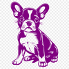 Artistic Sitting Dog In SVG - Commercial Use