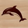 Vector Dolphin Design for Cutting Machines Dolphin illustration in vector format, suitable for cutting machines or laser cutters.