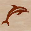 Leaping Dolphin Vector Art A detailed illustration of a dolphin leaping out of the water, suitable for vector art and design projects.