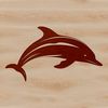 Free Ocean Creature Vector Art A realistic illustration of a dolphin in the ocean, suitable for design projects.