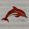 Stylized Sea Creature SVG Graphic A stylized illustration of a dolphin swimming in the ocean, created as a vector graphic.