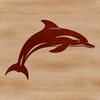 Dolphin Silhouette Illustration A stylized illustration of a dolphin in various poses.