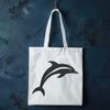Vector Dolphin Graphic Design Element Vector illustration of a dolphin in its natural habitat.