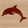 Wild Dolphin Silhouette A digital vector representation of a wild marine animal.