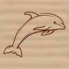 Dolphin Line Drawing Vector A simple line drawing of a wild sea creature, specifically a dolphin, suitable for use in various design formats.