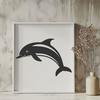 Dolphin Image In DXF File Format For Free Download