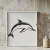 Free Unique Dolphin Vector Art SVG - Commercial Use