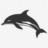 Dolphin Stencil In PDF File Format For Free Download