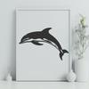 Artistic Dolphin Decal