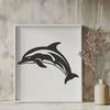 Dolphin Digital Artwork In PNG File Format For Free Download