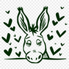 Unique Donkey In SVG - For Free Download, Commercial Use