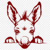 Donkey In SVGs - Free Commercial Use License