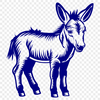 Beautiful Donkey Vector Craft File - Free PNG Download