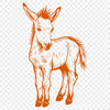 Donkey Vector Image In PNG File Format For Free Download