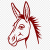 Stunning Donkey Vector Image