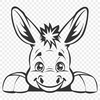 Beautiful Donkey SVG