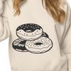 Decorated Donut SVG Graphic A colorful illustration of a single decorated donut with frosting and sprinkles.