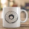 Donut Design Vector Art A simple illustration of a glazed donut with a rounded shape and a defined hole.