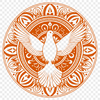 Free SVG Doves Clip Art Vector illustration of a dove, a symbol often associated with peace and spirituality in various cultures.
