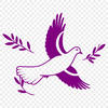 Symbolic Bird Icon in Vector Format A symbolic dove illustrated in vector format.