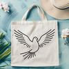 Stunning Dove Illustration A detailed illustration of a dove in various poses, suitable for vector design and cutting machine projects.