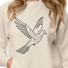Simple Dove Illustration in Vector Format Illustration of a peaceful dove in a simple, line art style suitable for various uses.