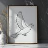 White Dove Bird Symbol Vector White dove bird symbol in high-quality vector format.