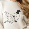 A stylized illustration of a dove, created as a vector design suitable for digital and commercial applications.
