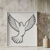 Beautiful Bird Silhouette for Design Close-up illustration of a dove's gentle head and neck, suitable for various designs and applications.