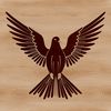 Illustrative vector art of a peaceful white dove with outstretched wings, suitable for various graphic design purposes.