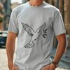 Lovely Dove Illustration in Vector Format A vector illustration of a dove, a symbol often associated with peace and religious themes.