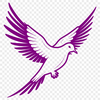 Clean Vector Dove Illustration A dove illustrated in clean vector lines, suitable for various designs.