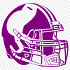Football Icon with Helmet and Ball American football icon with a protective helmet and a ball