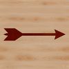 Vector arrow design for cutting machine templates