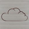 A stylized illustration of a cloud used in graphic design and digital crafts projects.