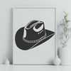 Cowboy Hat Design SVG File A classic cowboy hat in a vector design, suitable for various crafting projects.