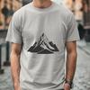 Mountain landscape designed as a scalable vector graphic (SVG) for easy editing.