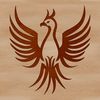 A detailed illustration of a mythical phoenix in vector format, suitable for digital design.
