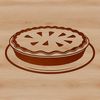 Delicious Dessert Vector Illustration Illustrative representation of a classic dessert pie in vector format.