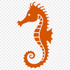 Underwater Equestrian A sea creature with a horse-like head and tail, swimming in the ocean.