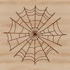 A detailed spider web design created in vector format, ideal for digital cutting machines like Cricut or commercial use.