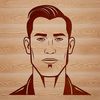 Stylized Male Figure SVG Icon An SVG design element featuring a stylized representation of a man with clean lines and minimal details.