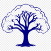 Stylized Tree Design for Digital Crafting A stylized illustration of a tree, suitable for digital cutting machines and creative projects.