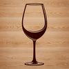 A close-up of a glass containing wine, ideal for vector art and clipart designs.