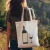 A detailed illustration of a wine bottle in a glass, suitable for digital design and cutting machine applications.