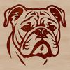 Lovely Bulldog Portrait A detailed illustration of a bulldog's head, suitable for vector graphics.