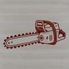 Beautiful Chainsaw Design A detailed vector illustration of a chainsaw with cutting teeth.